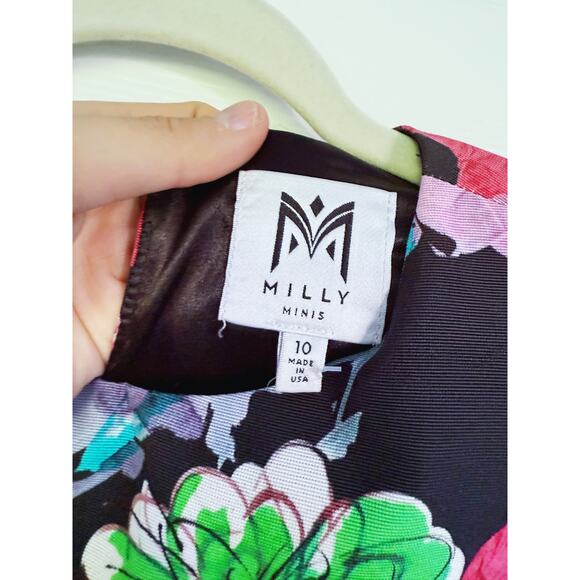 Milly Minis Paper Floral Chloe Top Little Girl's Blouse Size 10 Designer Kids - Picture 4 of 6